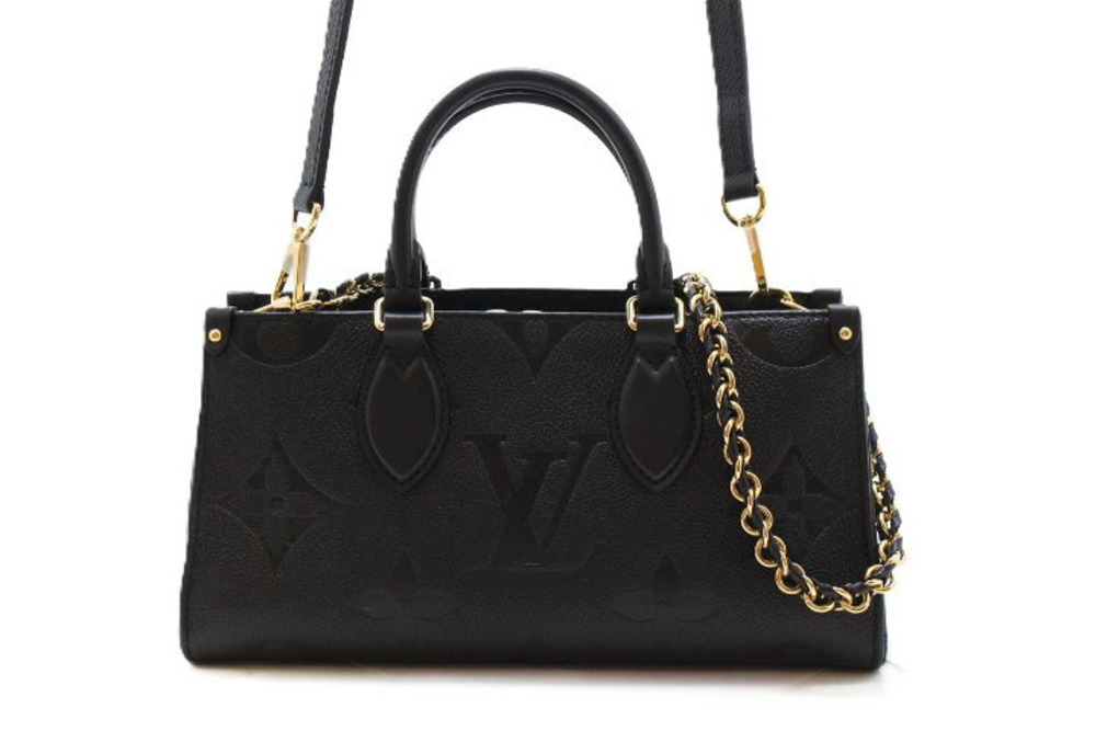LOUIS VUITTON On The Go EW Shoulder Bag Monogram Empreinte Noir Black